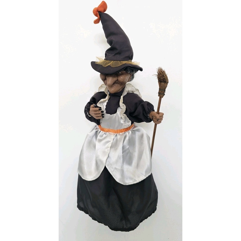 Vintage 1991 Gemmy Halloween Rocking Witch Animated Cackling Glow Eyes - Works